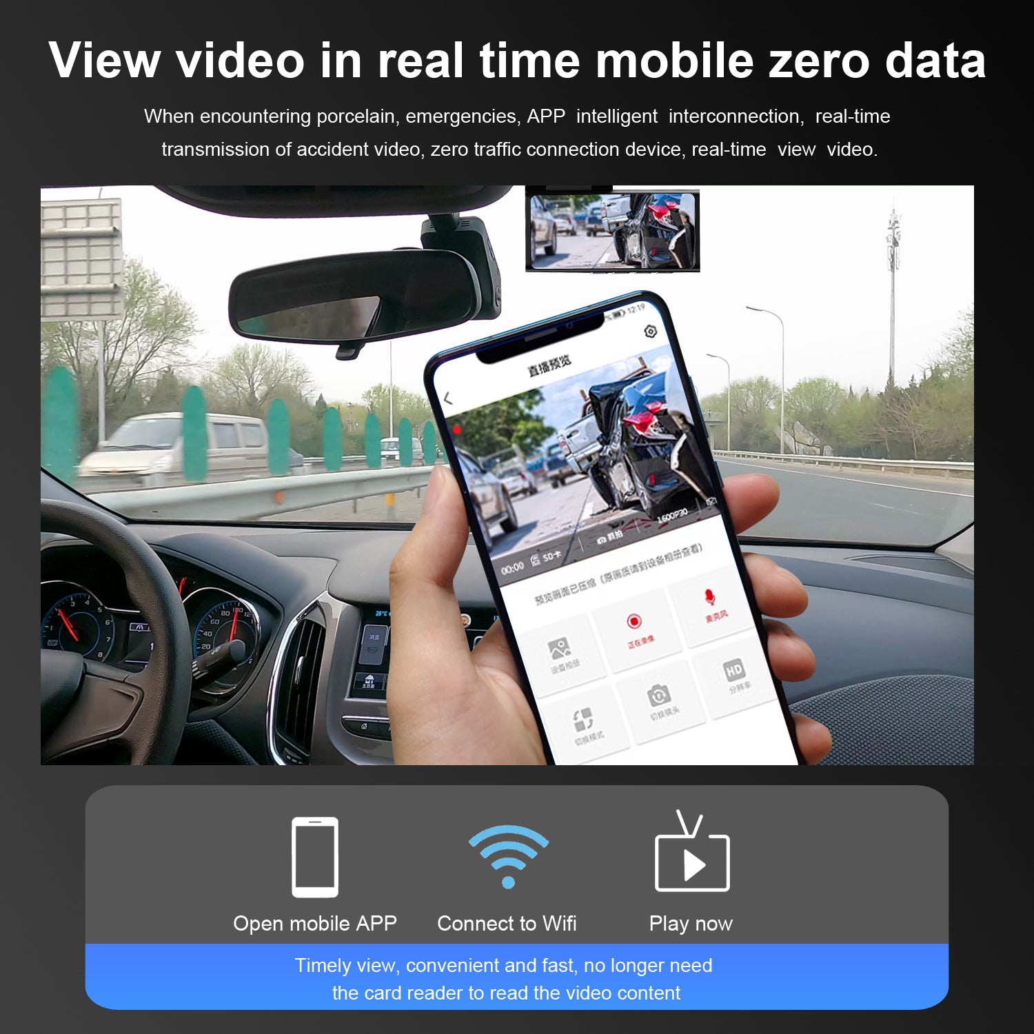 X11 1080P HD Night Vision WiFi Mobile Dash Camera with Dual Shots X11 1080P HD Night Vision WiFi Mobile Dash Camera with Dual Shots